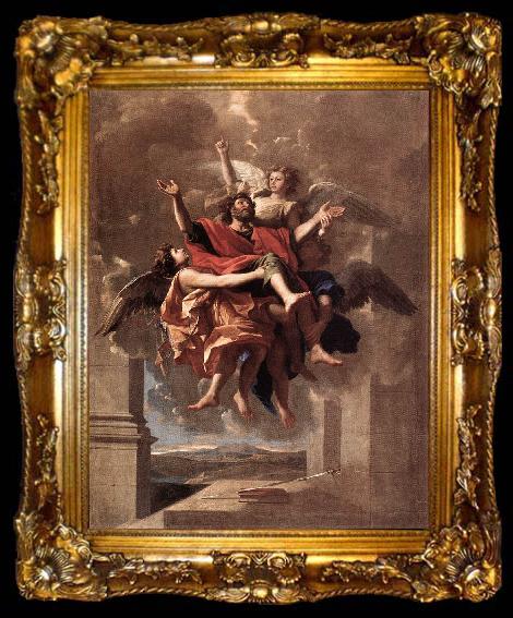 framed  Nicolas Poussin The Ecstasy of St Paul, ta009-2